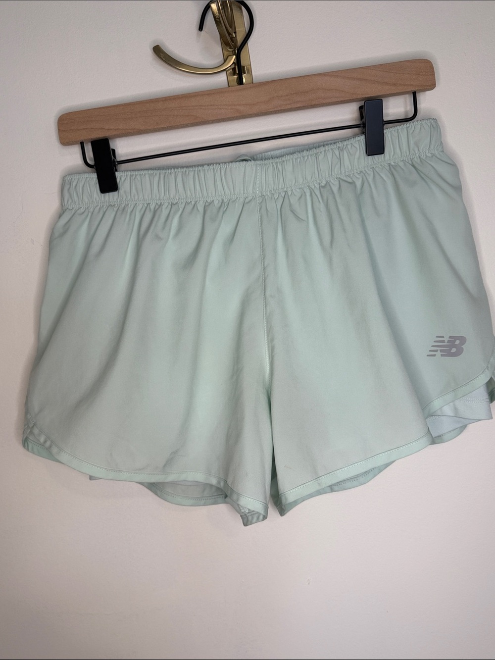 New Balance Mint Green Athletic Running Shorts